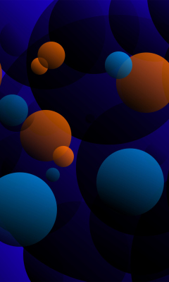 Fondo de pantalla 3D Spheres 240x400