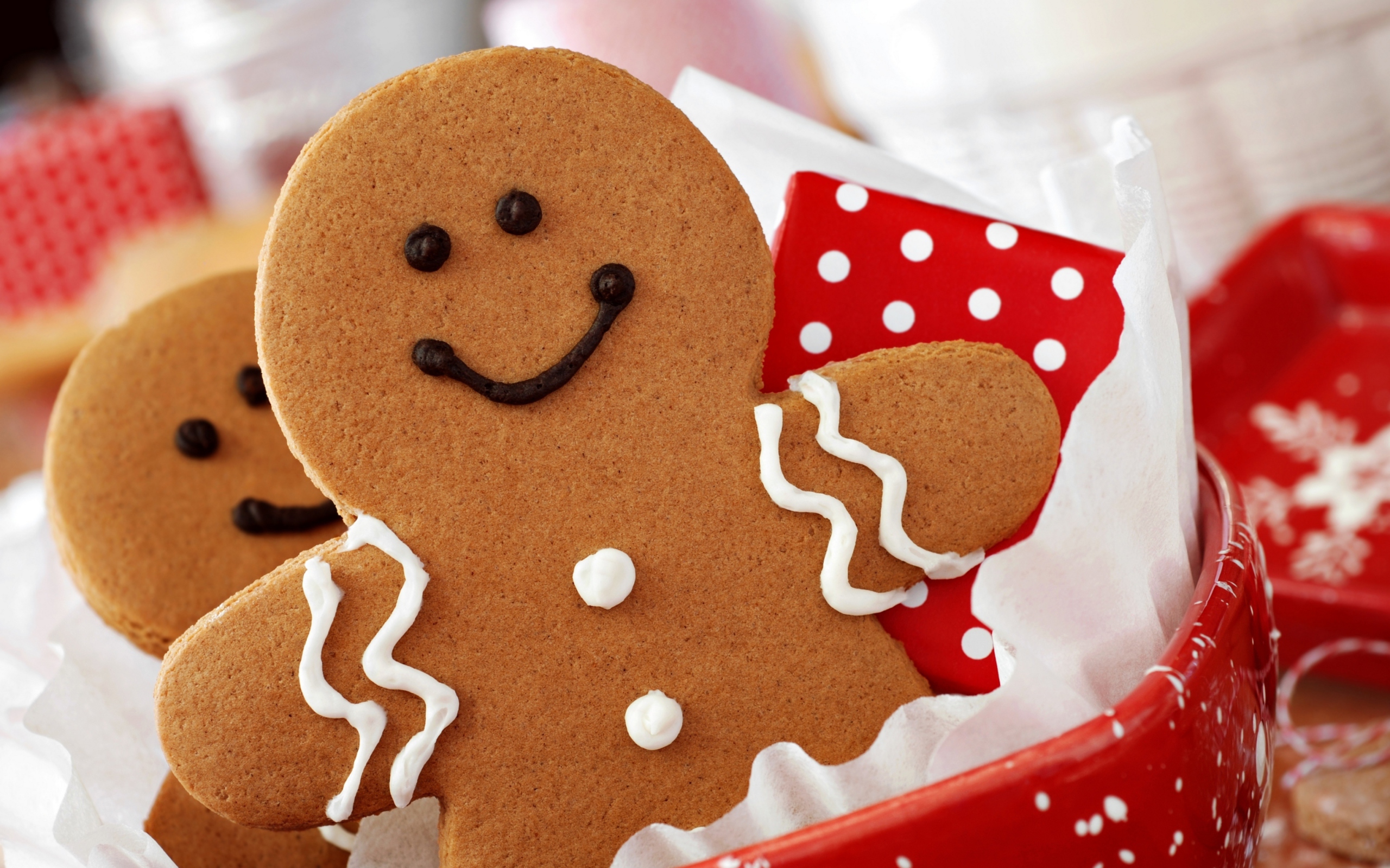 Ginger Bread Christmas Cookies wallpaper 2560x1600