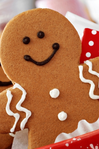 Screenshot №1 pro téma Ginger Bread Christmas Cookies 320x480