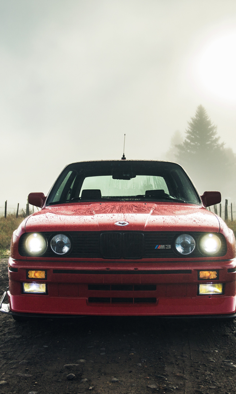 Fondo de pantalla BMW M3 in Grassland 768x1280