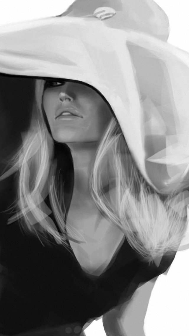 Screenshot №1 pro téma Brigitte Bardot Painting 640x1136