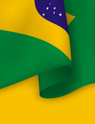 Brazil Flag papel de parede para celular para Nokia Asha 311