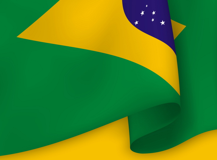 Das Brazil Flag Wallpaper