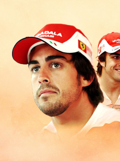Das Fernando Alonso Wallpaper 240x320