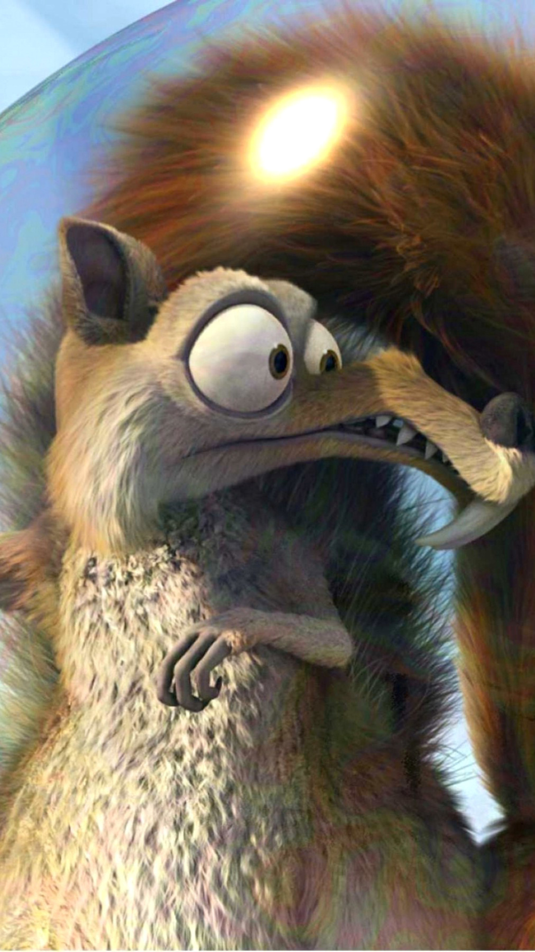 Обои Ice Age Dawn of the Dinosaur Scrat And Scratte 1080x1920