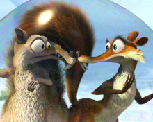 Fondo de pantalla Ice Age Dawn of the Dinosaur Scrat And Scratte 220x176