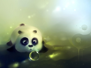 Baby Panda wallpaper 320x240
