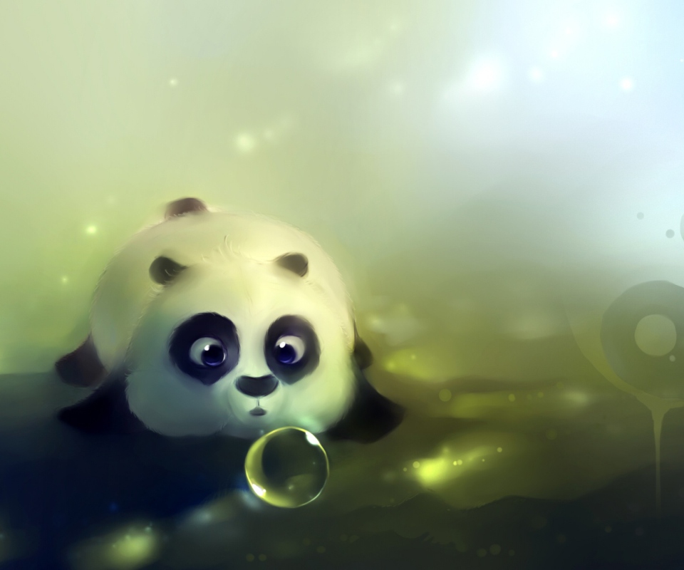 Sfondi Baby Panda 960x800