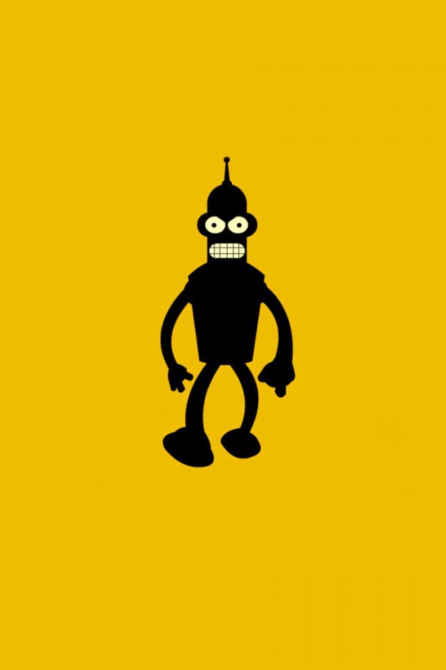 Das Bender Futurama Wallpaper 640x960