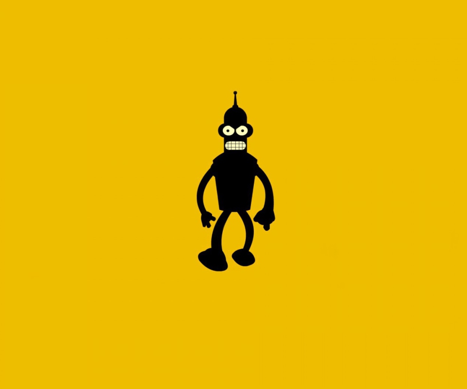 Das Bender Futurama Wallpaper 960x800