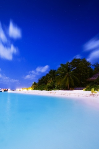 Fondo de pantalla Vilu Reef Beach and Spa Resort, Maldives 320x480