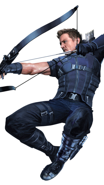Hawkeye superhero in Avengers Infinity War 2018 wallpaper 360x640