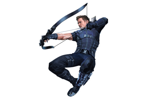 Hawkeye superhero in Avengers Infinity War 2018 wallpaper 480x320