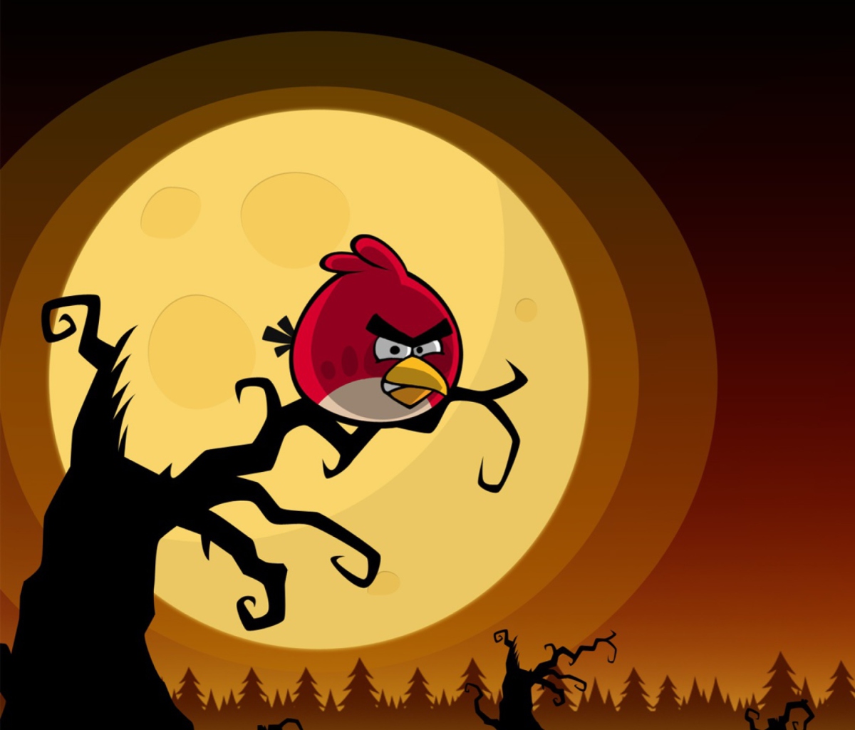 Das Angry Birds Seasons Halloween Wallpaper 1200x1024