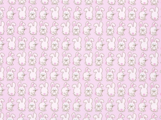 Das Pink Rabbits Wallpaper 320x240