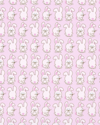 Pink Rabbits - Obrázkek zdarma pro Nokia Asha 305