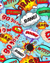 Fondo de pantalla Expressions Crash Boom Bang 176x220