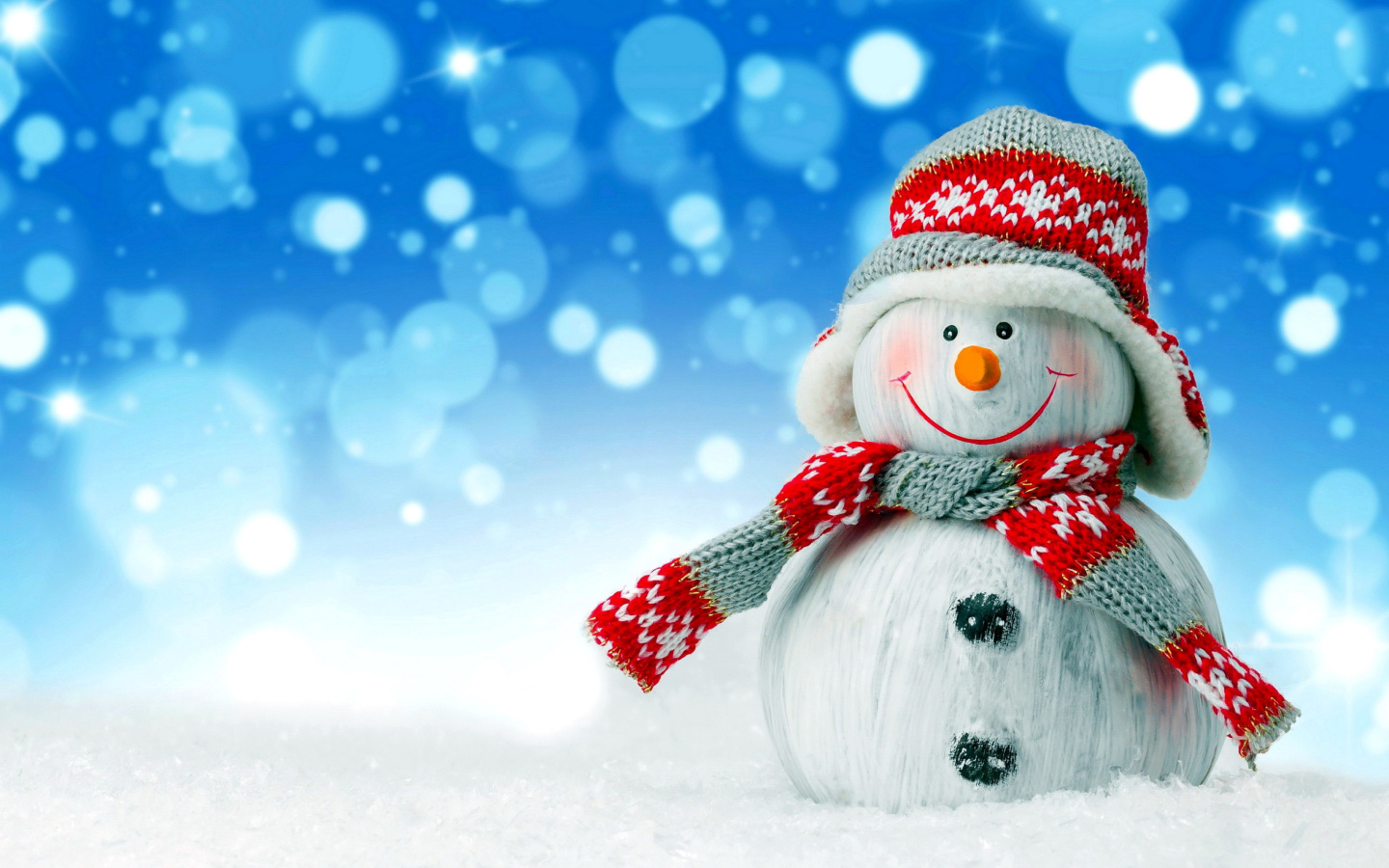 Screenshot №1 pro téma Christmas Snowman Festive Sign 1440x900