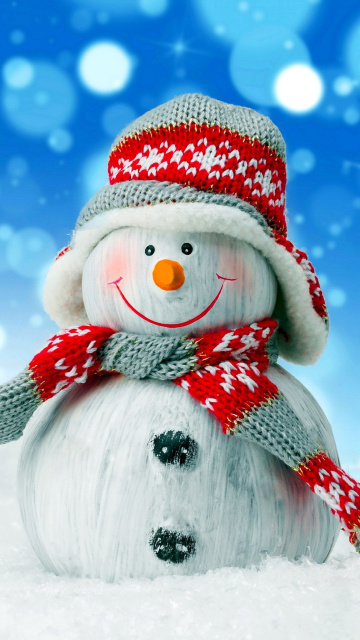 Das Christmas Snowman Festive Sign Wallpaper 360x640