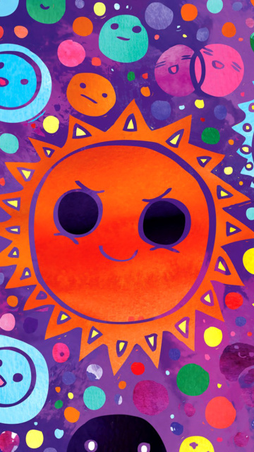 Funny Suns wallpaper 360x640