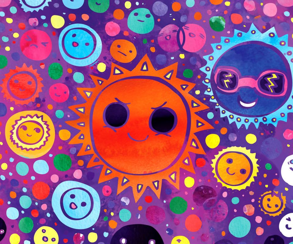 Fondo de pantalla Funny Suns 960x800