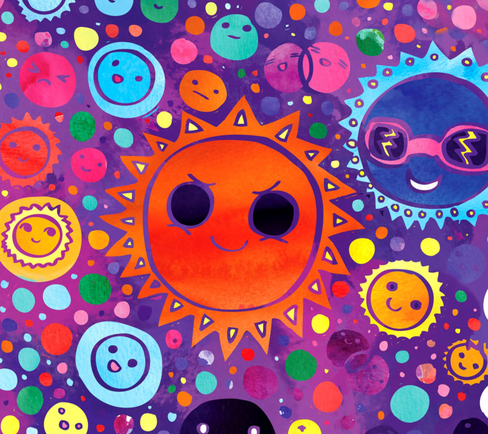 Funny Suns wallpaper 960x854