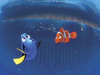 Fondo de pantalla Finding Nemo Whale 320x240