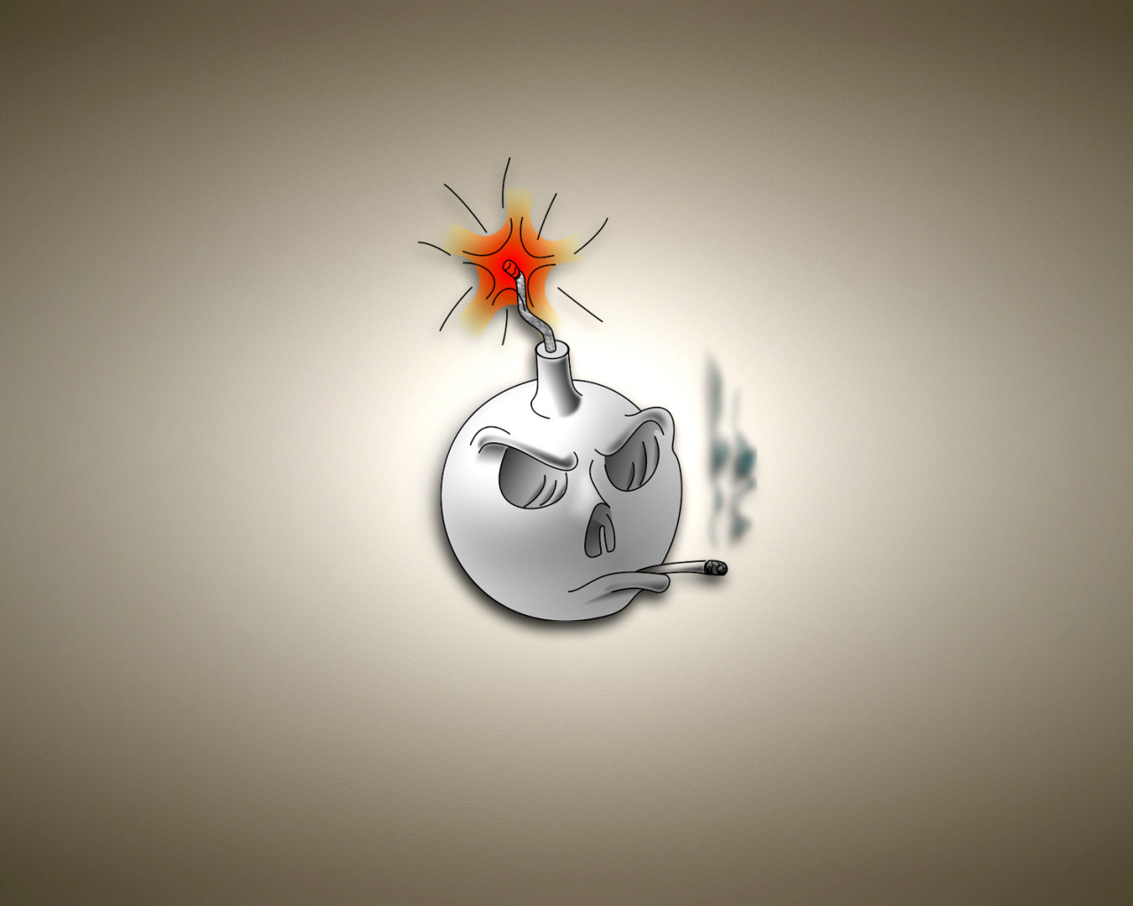 Bomb with Wick wallpaper 1280x1024
