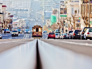 Das San Francisco Streets Wallpaper 320x240