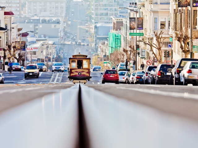 Das San Francisco Streets Wallpaper 640x480
