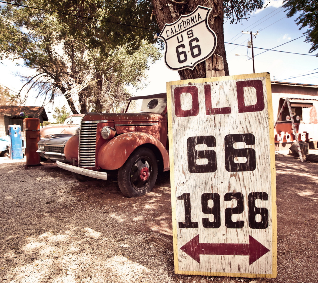 Historic Route 66 wallpaper 1080x960