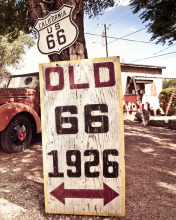 Das Historic Route 66 Wallpaper 176x220