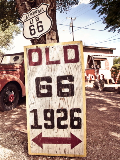 Das Historic Route 66 Wallpaper 240x320