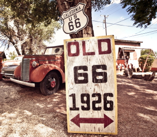 Kostenloses Historic Route 66 Wallpaper für iPad