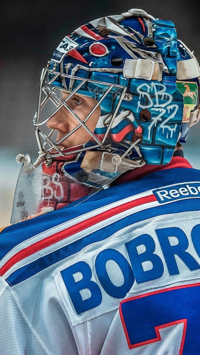Fondo de pantalla Sergei Bobrovsky NHL 640x1136