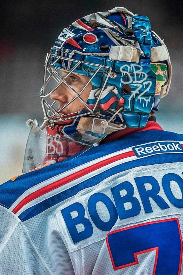 Fondo de pantalla Sergei Bobrovsky NHL 640x960
