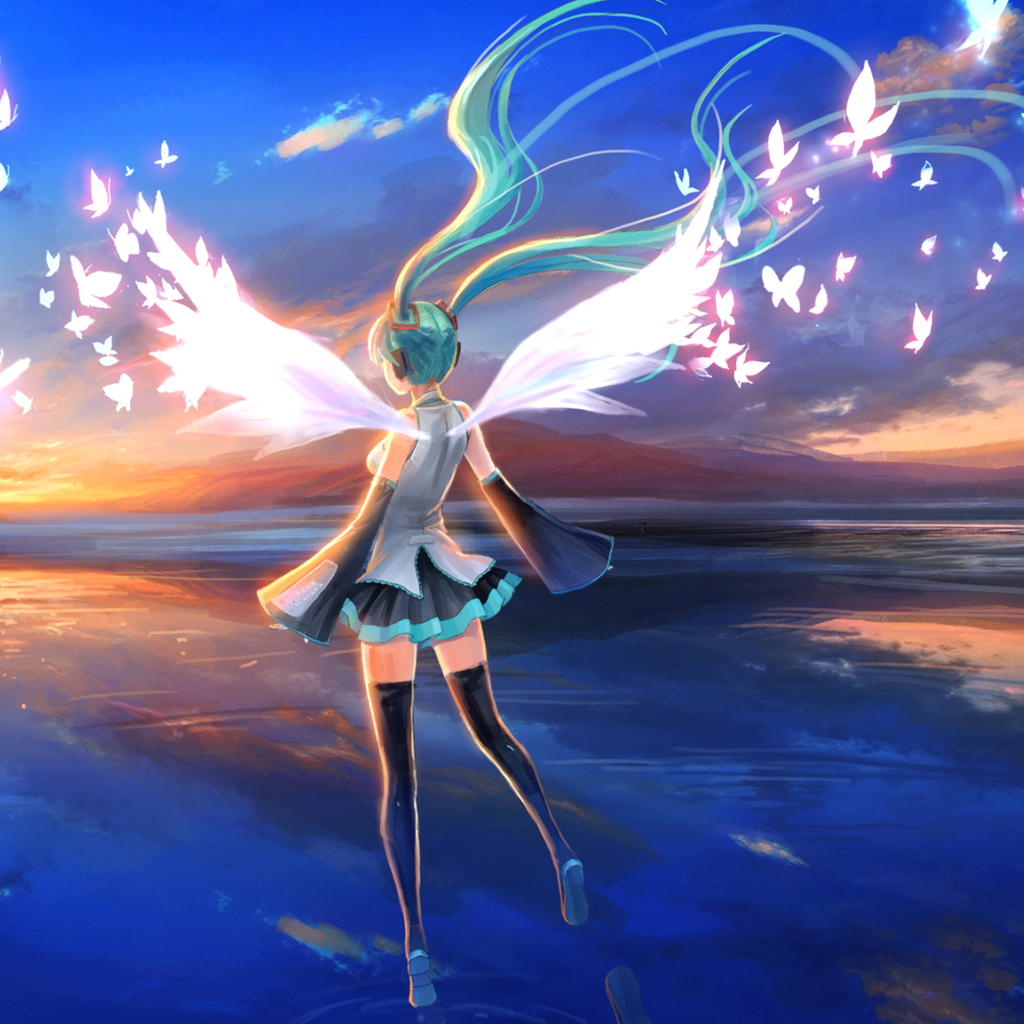 Screenshot №1 pro téma Vocaloid, Hatsune Miku 1024x1024