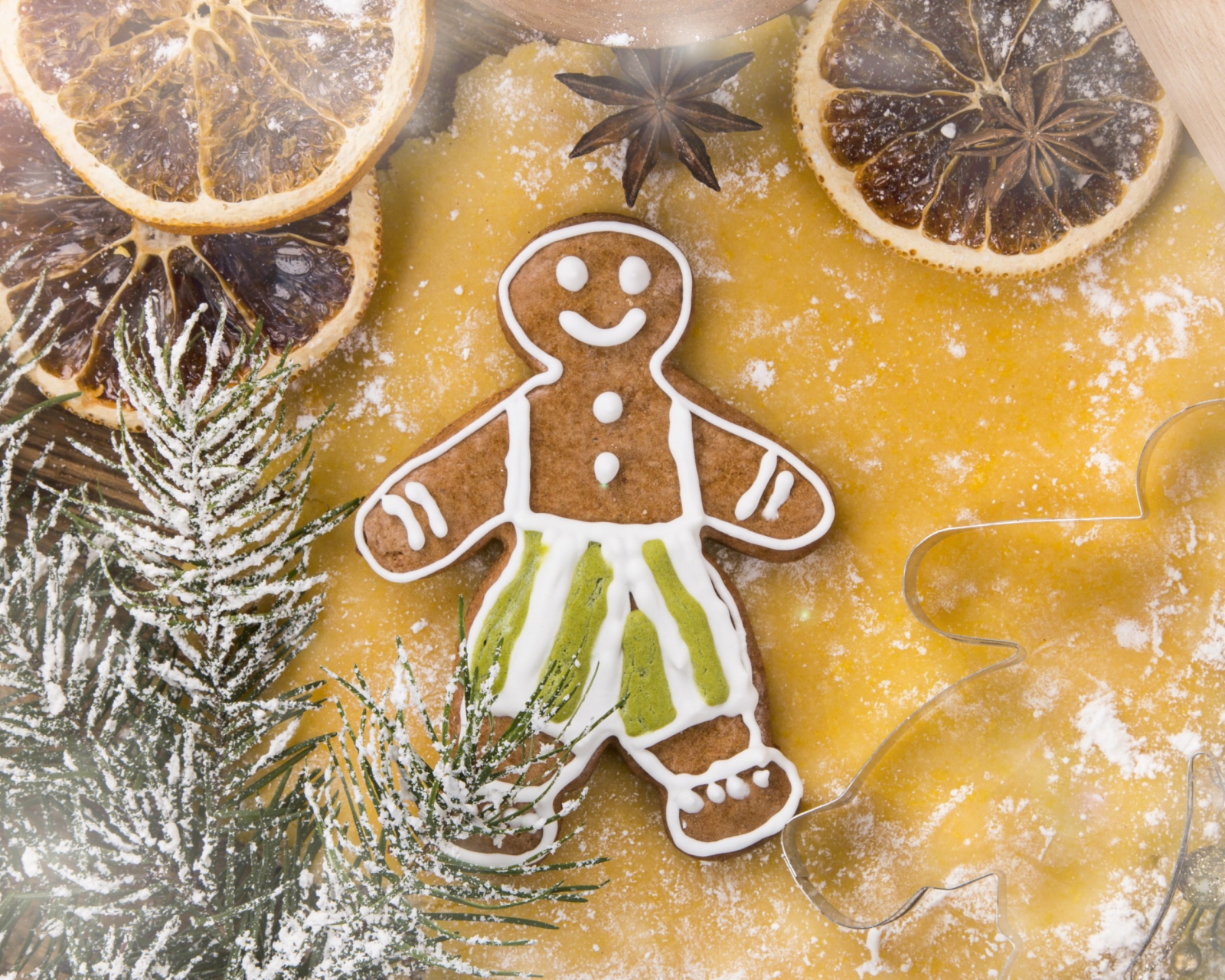 Обои Xmas Gingerbread 1600x1280