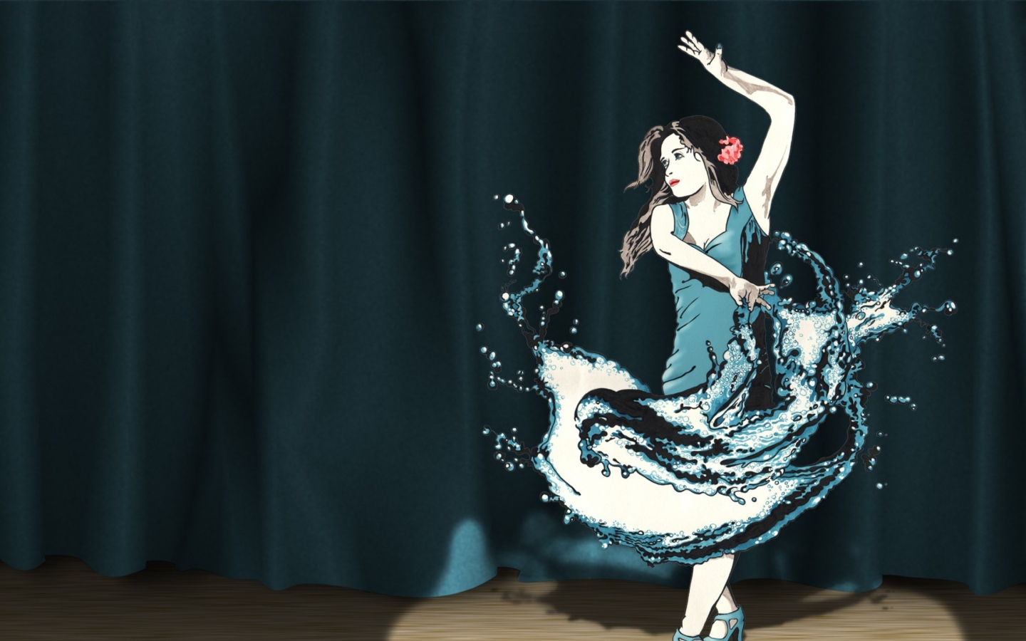 Screenshot №1 pro téma Splash Dance 1440x900