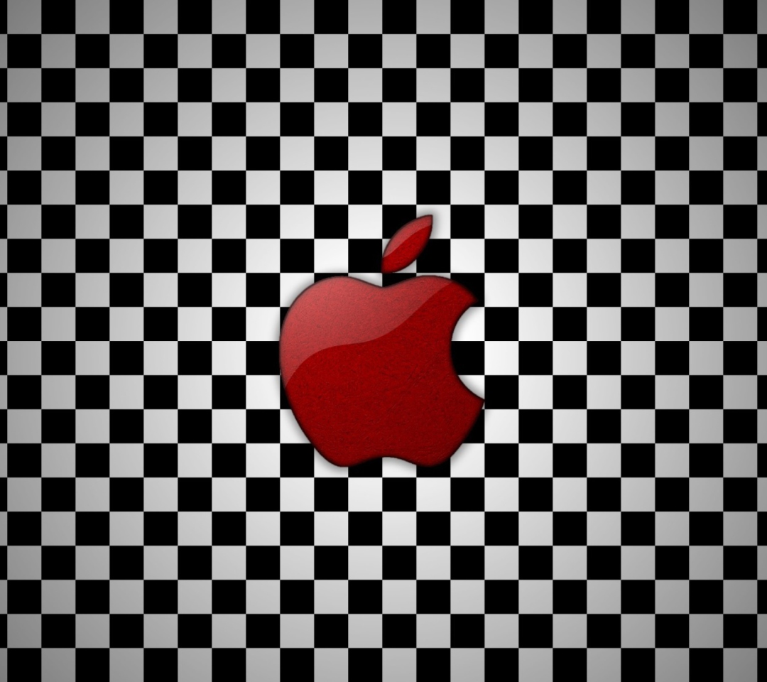 Apple Red Logo wallpaper 1080x960
