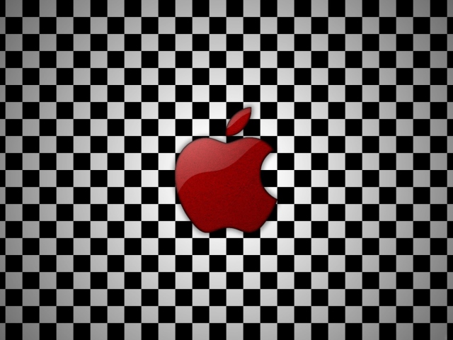 Apple Red Logo wallpaper 640x480
