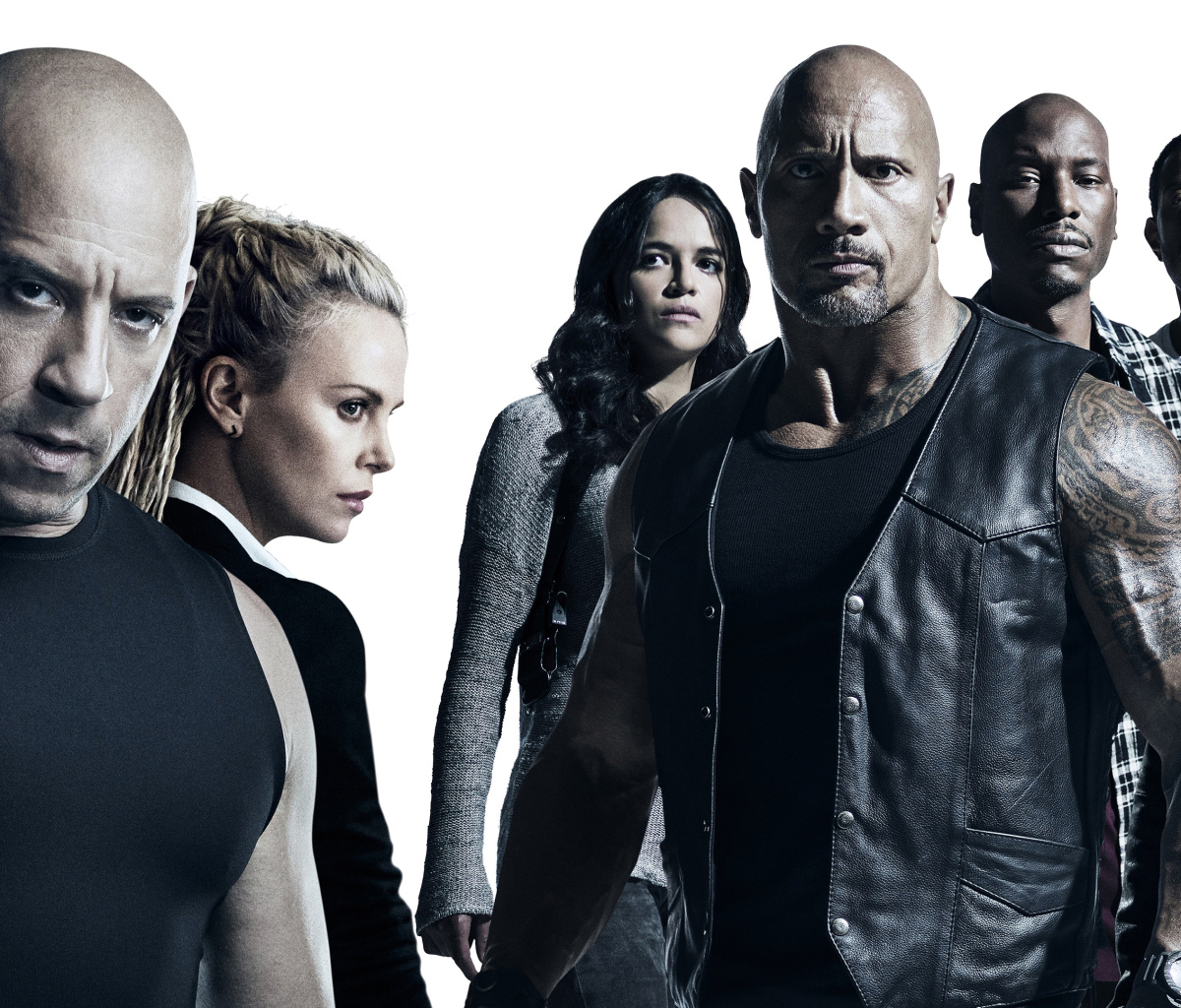 Das The Fate of the Furious Cast Wallpaper 1200x1024