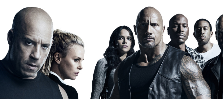 Обои The Fate of the Furious Cast 720x320