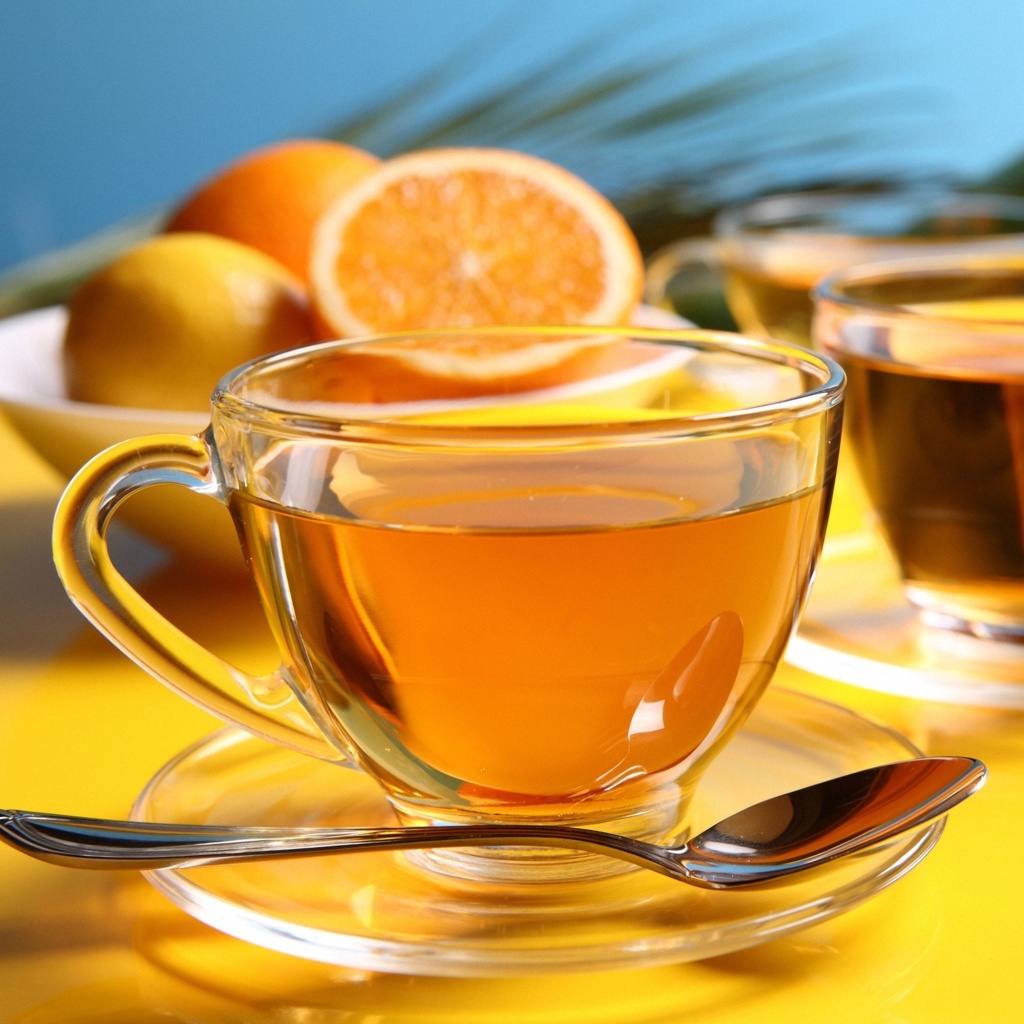 Das Tea with honey Wallpaper 1024x1024