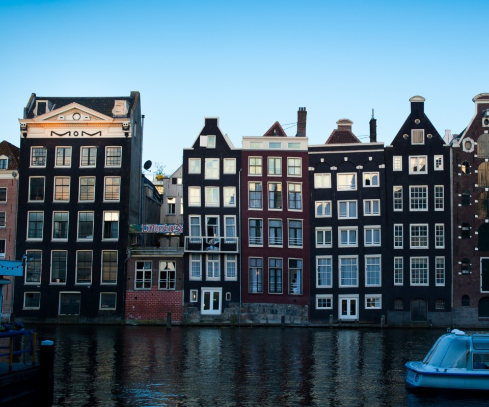 Sfondi Damrak Amsterdam 960x800