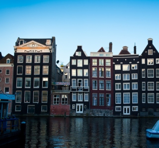 Damrak Amsterdam - Obrázkek zdarma pro 1024x1024