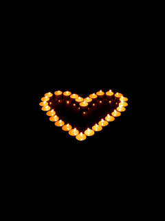 Sfondi Candle Heart 240x320