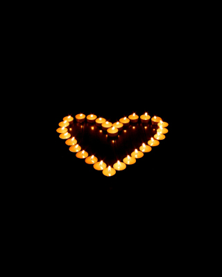 Candle Heart - Obrázkek zdarma pro Nokia X3