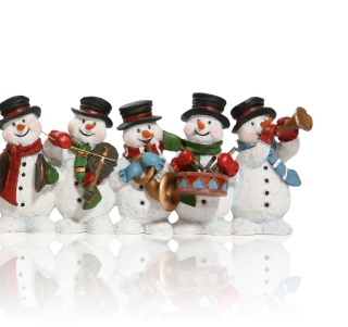 Kostenloses Christmas Snowmans Wallpaper für 208x208