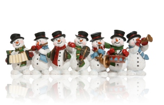 Christmas Snowmans - Obrázkek zdarma pro 176x144